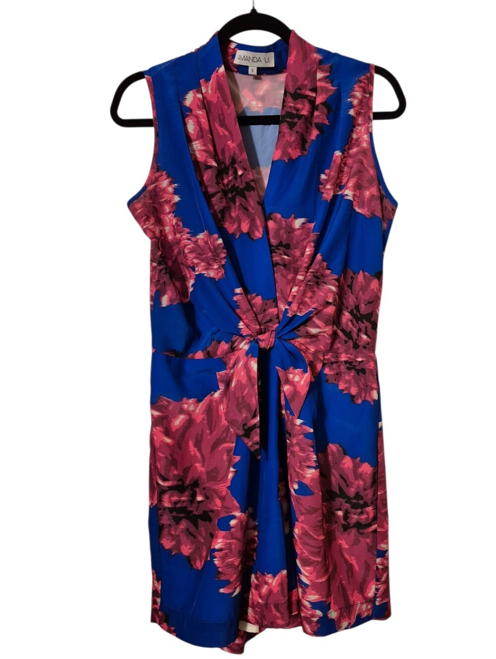 Amanda U  tie-front sleeveless romper Small Beautiful !!